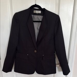 Black Pinstripe Blazer